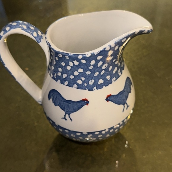Chanticleer ICTC Milk Jug Rooster Pitcher Alice Cotterell Pottery England - Picture 5 of 6